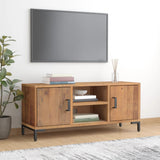 TV Cabinet Brown 110x35x48 cm Solid Pinewood 349917