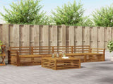 Outdoor Sofa Set 5 pcs Natural Solid Acacia Wood 3372979