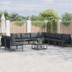 Garden Sofa Set Anthracite Steel 3379003