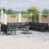 Garden Sofa Set Anthracite Steel 3379003