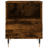 Bedside Cabinets 2 pcs Smoked Oak 40x35x50 cm Engineered Wood 830615