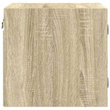 Bedside Cabinets with Glass Doors 2 pcs Sonoma Oak 35x37x35 cm 836467