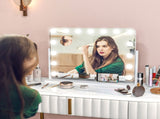 14 LED bulb Tabletop Makeup Mirror, with Adjustable Settings T3398P340954