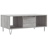 Coffee Table Grey Sonoma 90x50x36.5 cm Engineered Wood 830594