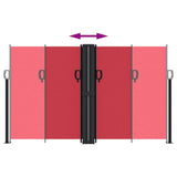 Retractable Side Awning Red 140x1200 cm 4004807