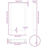 Bar Table Legs White 2 pcs 50x cm Steel 4013329