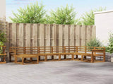 Outdoor Sofa Set 8 pcs Natural Solid Acacia Wood 3366802