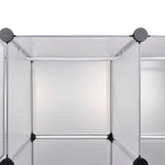 Modular Cabinet 18 Compartments White 37x146x180.5 cm 240502