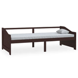 ZNTS 3-Seater Day Bed without Mattress Dark Brown 90x200cm 322167