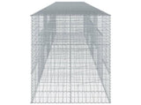 Gabion Basket with Cover 800x100x150 cm Galvanised Iron 3295220