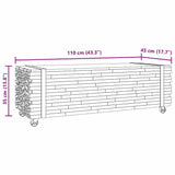 Coffee Table 110x45x35 cm Solid Wood Teak 4009311
