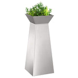 Pillar Planter 2 pcs Silver 40 x 40 x 100 cm 873861