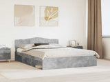 Bed Frame with Headboard Concerte 160 x 200 cm Solid Pine Wood 3412874