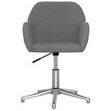 Swivel Office Chair Light Grey Fabric 344712