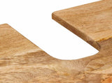 Bathroom Furniture Set with Door 2 pcs Natural Solid Mango Wood 3310096