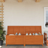 Garden Storage Box Brown 198.5x50x56.5 cm Solid Wood Fir 364763