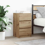 Bedside Cabinets with 3 Drawers 2 pcs Artisan Oak 39x35x65 cm 861354