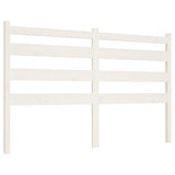 Bed Headboard White 206x4x100 cm Solid Wood Pine 818441