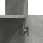 Highboard Concrete Grey 92x33x180 cm Engineered Wood 3309621