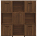 Book Cabinet Brown Oak 90x30x90 cm Engineered Wood 815551