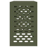 Air Conditioner Cover Olive green 110 x 50 x 80 cm Steel 865907