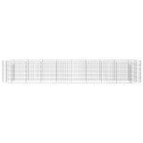 Gabion Raised Bed Galvanised Iron 330x50x50 cm 152027