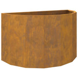Planter Rusty 90 x 45 x 50 cm Weathering Steel 883716