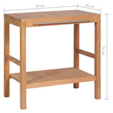 Bathroom Vanity Cabinet Solid Teak 74x45x75 cm 246492
