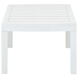 Garden Table White 78x55x38 cm Plastic 48814