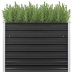 ZNTS Garden Raised Bed Anthracite 100x40x77 cm Galvanised Steel 45732