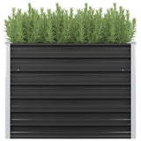 ZNTS Garden Raised Bed Anthracite 100x40x77 cm Galvanised Steel 45732