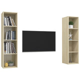Wall-mounted TV Cabinets 2 pcs Sonoma Oak Engineered Wood 3079865