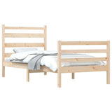Bed Frame without Mattress Solid Wood Pine 90x200 cm 3103698