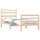 Bed Frame without Mattress Solid Wood Pine 100x200 cm 3103703