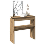 Console Table Artisan Oak 80x30x80 cm Engineered Wood 856625