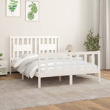Bed Frame without Mattress White Solid Wood Pine 120x200 cm 3188162