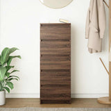 Sideboard with Drawers Brown Oak 37.5x35x99 cm Engineered Wood 861766