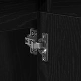 Bathroom Sink Cabinet Black Oak 91 x 35 x 60 cm Engineered wood 869182