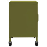 Storage Cabinet Olive Green 60x35x56 cm Steel 336261