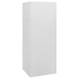 Saddle Cabinet Light grey Steel 53 cm x 53 cm x 140 cm 339600