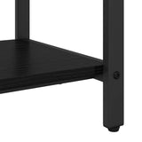 Coat Rack with Shelf Black Oak 95 x 34 x 184 cm Engineered wood 879959
