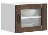 Wall Glass Cabinet LUCCA Brown Oak 40 x 31 x 40 cm 884848