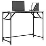 Desk Grey Sonoma 100x45x76 cm Engineered Wood and Powder-coated Steel 842269