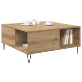 Coffee Table Artisan Oak 80 x 80 x 36.5 cm Engineered Wood 881667