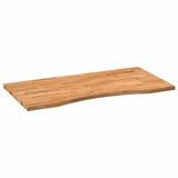 Desk Top Light Brown 100x50x2.5 cm Solid Wood Oak Rectangular 4009018