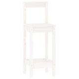 3 Piece Bar Set White Solid Wood Pine 3124733