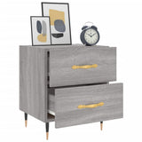 Bedside Cabinets 2 pcs Grey Sonoma 40x35x47.5 cm Engineered Wood 827273