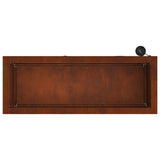 Garden Planter with LED Rusty 30 x 80 x 30 cm Weathering Steel 8008110