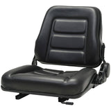 Forklift & Tractor Seat with Adjustable Backrest Black 142318