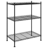 3-Tier Storage Rack 60x35x76 cm Black 150 kg 324620